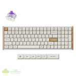 Keychron K4 HE 96% Magnetic Switch Hot-Swap RGB Wireless Keyboard – White (Wood + Aluminium)