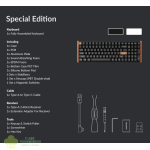 Keychron K4 HE 96% Magnetic Switch Hot-Swap RGB Wireless Keyboard – White (Wood + Aluminium) - Image 6