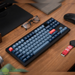 Keychron V3 Max QMK/VIA 80% Wireless Custom Mechanical Keyboard (Red Switch) – Carbon Black - Image 4