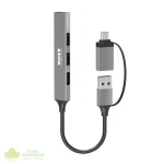 Port Connect USB Type-C to 4-port USB-A 3.0/2.0 Hub
