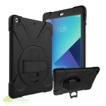 Port Designs Pro Shock 360 Rugged Protective and Rotative Folio for Samsung Galaxy Tab A9+ - Black - Image 3