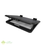 Port Ergonomic Notebook Cooler Pro, with Dual Fans and USB Ports - Image 4