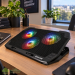 REDRAGON Dual USB 3 Fan RGB Gaming Notebook Stand - Image 5