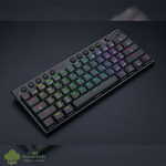REDRAGON Horus Mini 61Key Red Switch RGB Low Profile Gaming Mechanical Keyboard - Black - Image 6