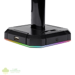 Redragon HA300 Scepter Pro RGB Headset Stand with USB Hub (4 x USB 2.0, RGB Lighting) - Image 4