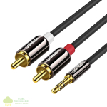 UGREEN AV116 RCA to AUX 3.5mm Audio Cable 1M - Black