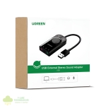 UGREEN CM129-40964 USB-A to 3.5mm External Stereo Sound Adapter - Black - Image 6