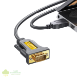 UGREEN USB 2.0 to RS-232 Serial Adapter Cable (USB-A Male to DB9 Male)-Black - Image 3