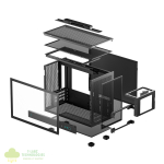 DeepCool CH160 PLUS Micro-ATX Chassis - Black - Image 7
