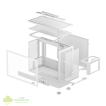 DeepCool CH160 PLUS Micro-ATX Chassis - White - Image 7
