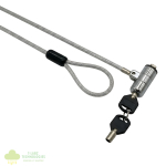 GIZZU 1.8m T-Bar Laptop Cable Lock Master Key Compatible