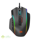 REDRAGON PERDICTION 4 12400DPI RGB MMO Ergo Gaming Mouse - Black