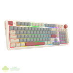 Redragon EISA 100 Retro RGB Wireless Mechanical Keyboard - Cream/Grey - Image 3