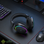 Redragon FURY WRS Over-Ear Wireless Gaming Headset - Black - Image 7