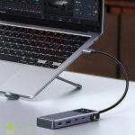 UGREEN 6-in-1 Type-C Hub with 4K HDMI, 100W PD and 10Gbps USB Ports – Grey - Image 2