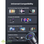 UGREEN 63W Type-C + USB A Fast Car Charger - Image 7