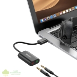 UGREEN USB to 3.5mm External Stereo Sound Adapter - Black - Image 5